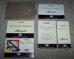 2001 Hyundai Accent Owner's Manual Set