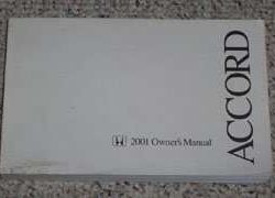 2001 Honda Accord Coupe Owner's Manual