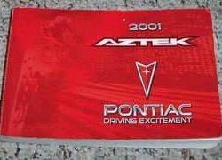 2001 Pontiac Aztek Owner's Manual