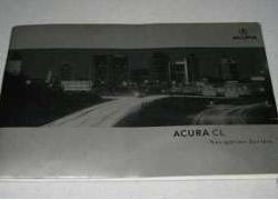 2001 Acura CL Navigation Owner's Manual