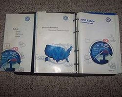 2001 Volkswagen Cabrio Owner's Manual Set
