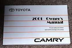 2001 Toyota Camry Owner's Manual
