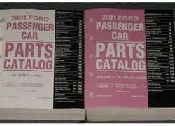 2001 Mercury Sable Parts Catalog Text & Illustrations