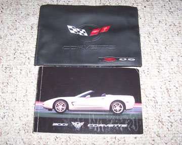 2001 Chevrolet Corvette Owner's Manual Set