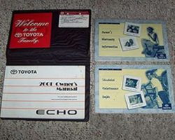 2001 Toyota Echo Owner's Manual Set