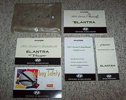 2001 Hyundai Elantra Owner's Manual Set