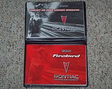 2001 Pontiac Firebird & Trans Am Owner's Manual Set