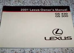 2001 Lexus GS430 & GS300 Owner's Manual