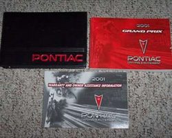 2001 Pontiac Grand Prix Owner's Manual Set