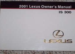 2001 Lexus IS300 Owner's Manual