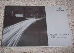 2001 Acura Integra 3-Door Owner's Manual