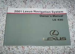 2001 Lexus LS430 Navigation System Owner's Manual