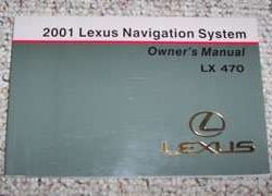 2001 Lexus LX470 Navigation System Owner's Manual
