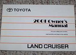 2001 Toyota Land Cruiser Owner's Manual