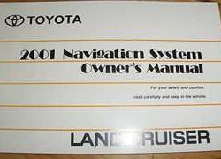 2001 Toyota Land Cruiser Navigation System Owner's Manual