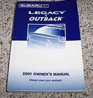 2001 Subaru Legacy & Outback Owner's Manual