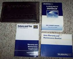 2001 Subaru Legacy & Outback Owner's Manual Set