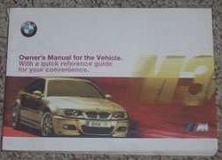 2001 BMW M3 Coupe Owner's Manual