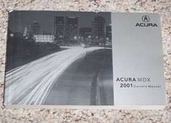 2001 Acura MDX Owner's Manual
