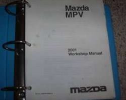 2001 Mazda MPV Workshop Service Manual Binder