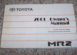 2001 Toyota MR2 Owner's Manual
