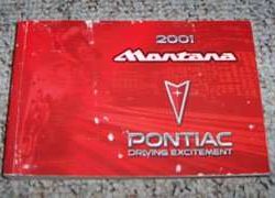2001 Pontiac Montana Owner's Manual
