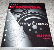 2001 Honda Reflex NSS250 & NSS250A Motorcycle Service Manual