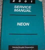2001 Plymouth Neon Service Manual