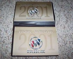 2001 Buick Park Avenue Owner's Manual Set