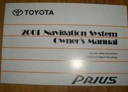 2001 Toyota Prius Navigation System Owner's Manual