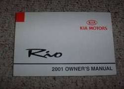 2001 Kia Rio Owner's Manual