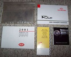 2001 Kia Rio Owner's Manual Set