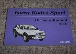 2001 Isuzu Rodeo Sport Owner's Manual