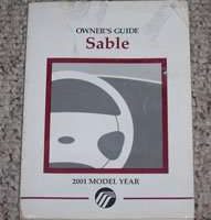 2001 Mercury Sable Owner's Manual