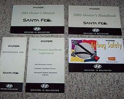 2001 Hyundai Santa Fe Owner's Manual Set