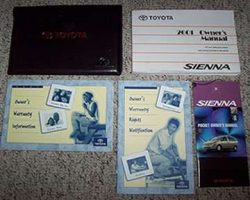 2001 Toyota Sienna Owner's Manual Set