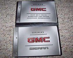 2001 GMC Sierra Owner's Manual Set