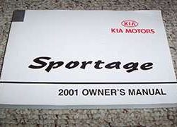 2001 Kia Sportage Owner's Manual