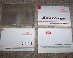 2001 Kia Sportage Owner's Manual Set