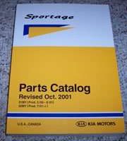 2001 Kia Sportage Parts Catalog