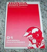 2001 Honda TRX400EX Sportrax400EX Owner's Manual