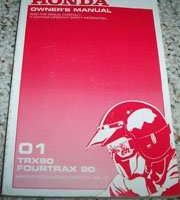 2001 Honda Fourtrax 90 TRX90 Owner's Manual