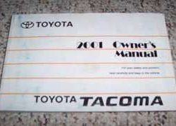 2001 Toyota Tacoma Owner's Manual