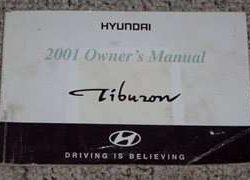 2001 Hyundai Tiburon Owner's Manual