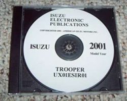 2001 Isuzu Trooper Service and Electrical Troubleshooting Manual CD