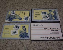 2001 Toyota Tundra Owner's Manual Set