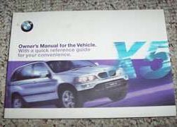 2001 BMW X5 Owner Operator User Guide Manual