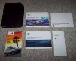 2001 BMW X5 Owner's Manual Set