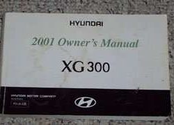 2001 Hyundai XG300 Owner's Manual