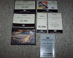 2001 Hyundai XG300 Owner's Manual Set